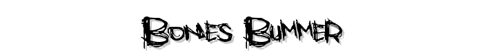 Bones Bummer font